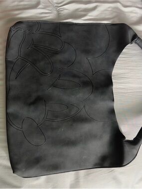 Loungefly Black Disney Logo Shoulder Bag Mickey Mouse slouch tote bag
